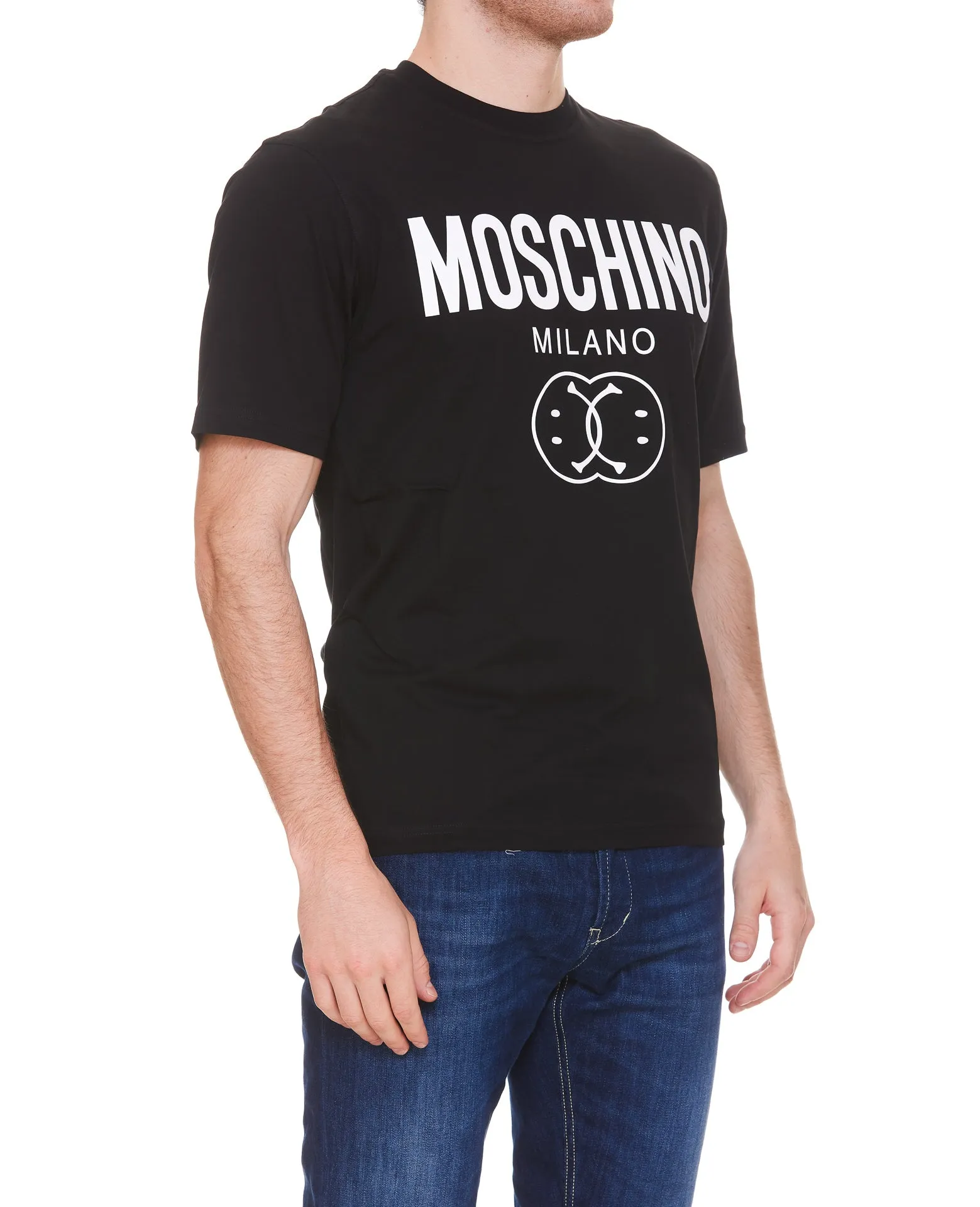 Moschino Logo-Print Crewneck T-Shirt