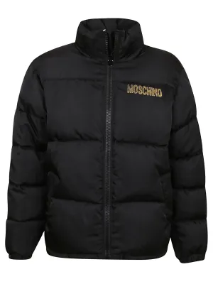 Moschino Logo Print Padded Jacket