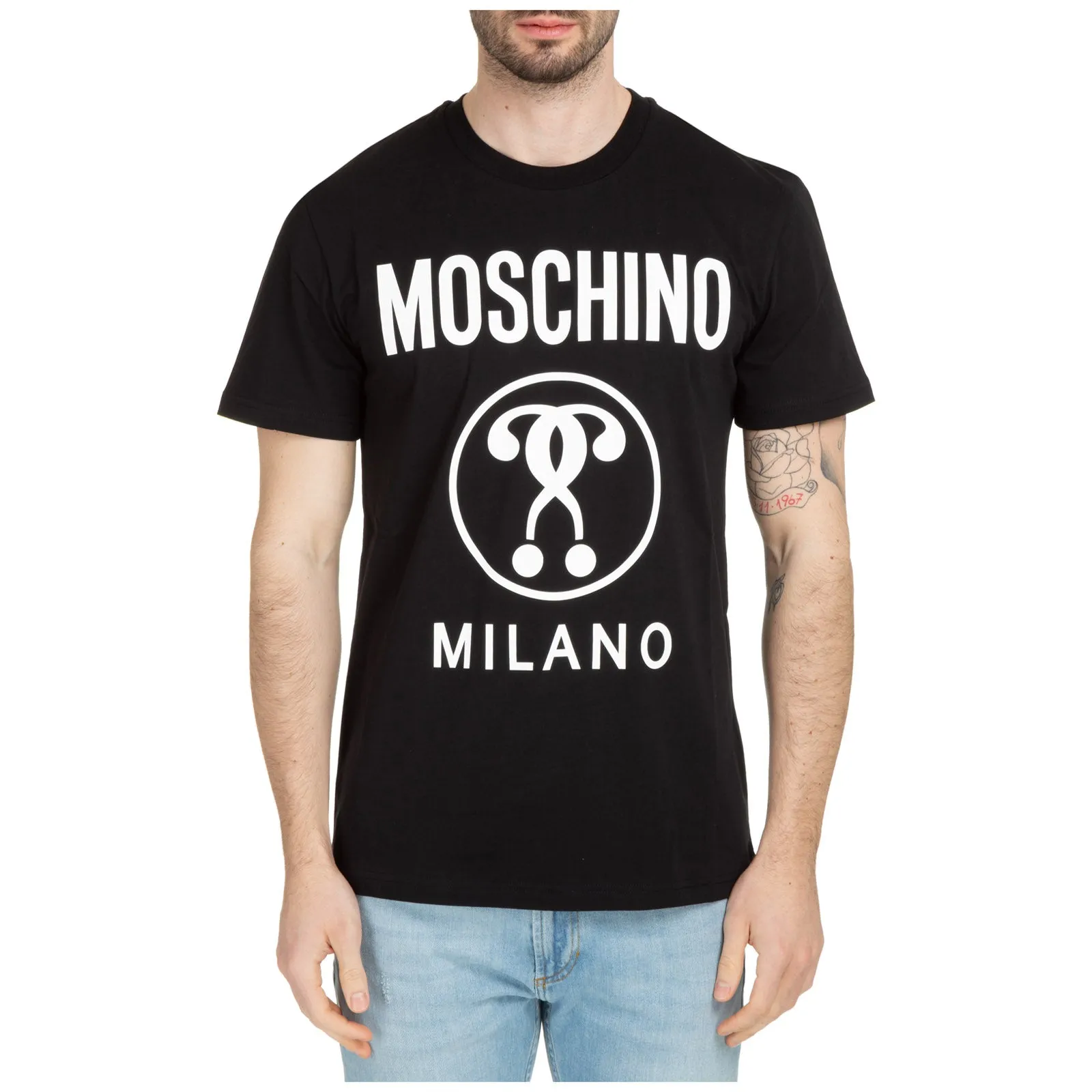 Moschino Logo Printed Crewneck T-Shirt