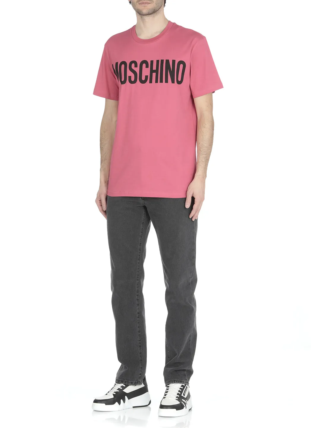 Moschino Logo Printed Crewneck T-Shirt