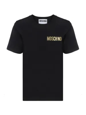 Moschino Logo Printed Crewneck T-Shirt