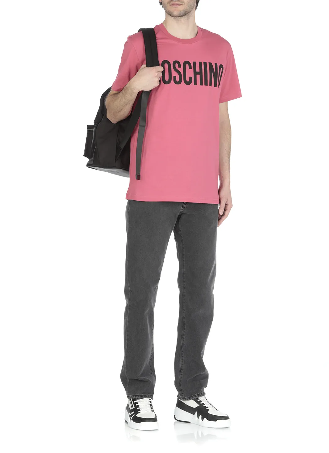 Moschino Logo Printed Crewneck T-Shirt