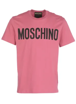 Moschino Logo Printed Crewneck T-Shirt