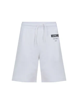 Moschino Logo Printed Drawstring Shorts