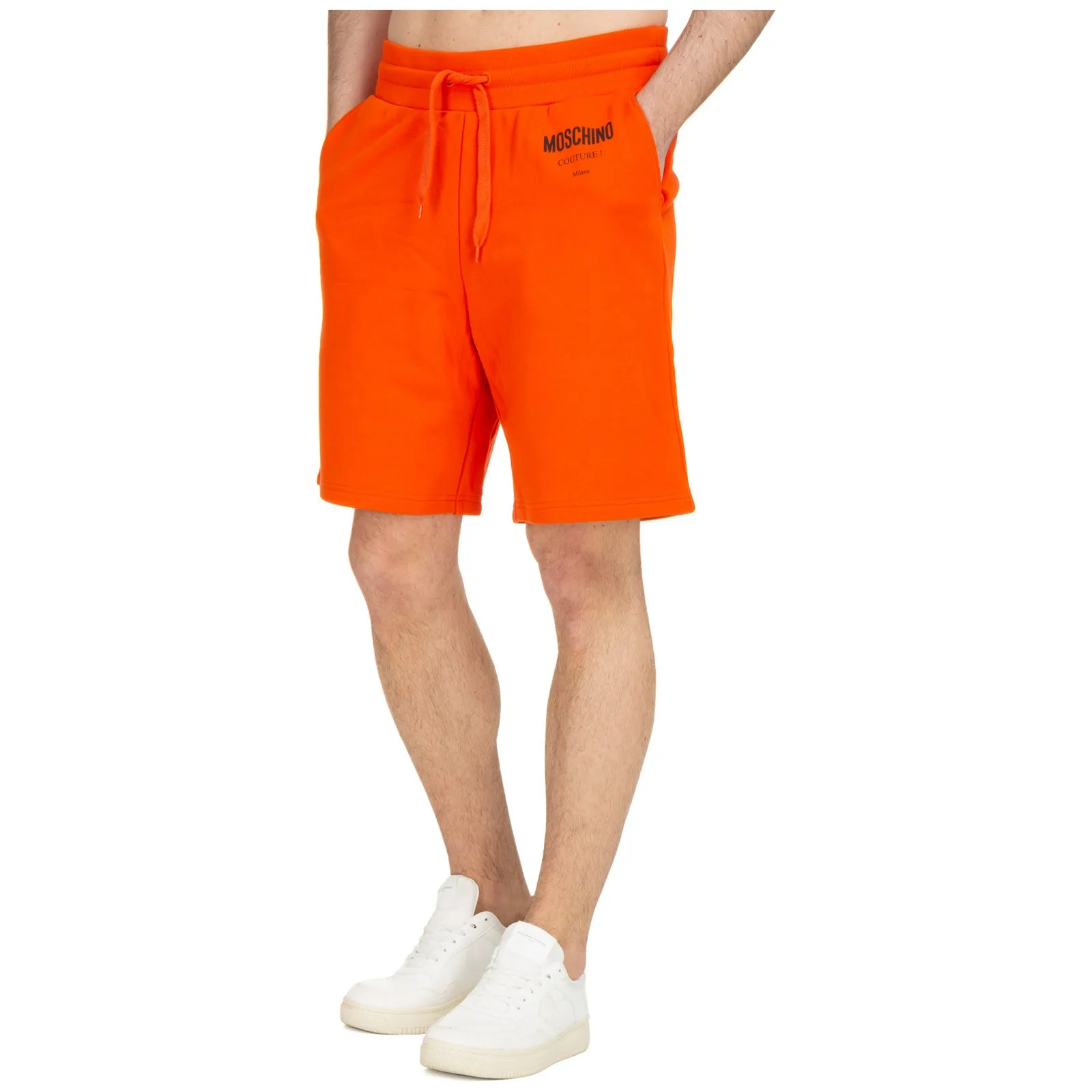 Moschino Logo Printed Drawstring Shorts
