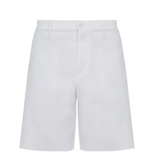 Moschino Logo Printed Straight Leg Shorts