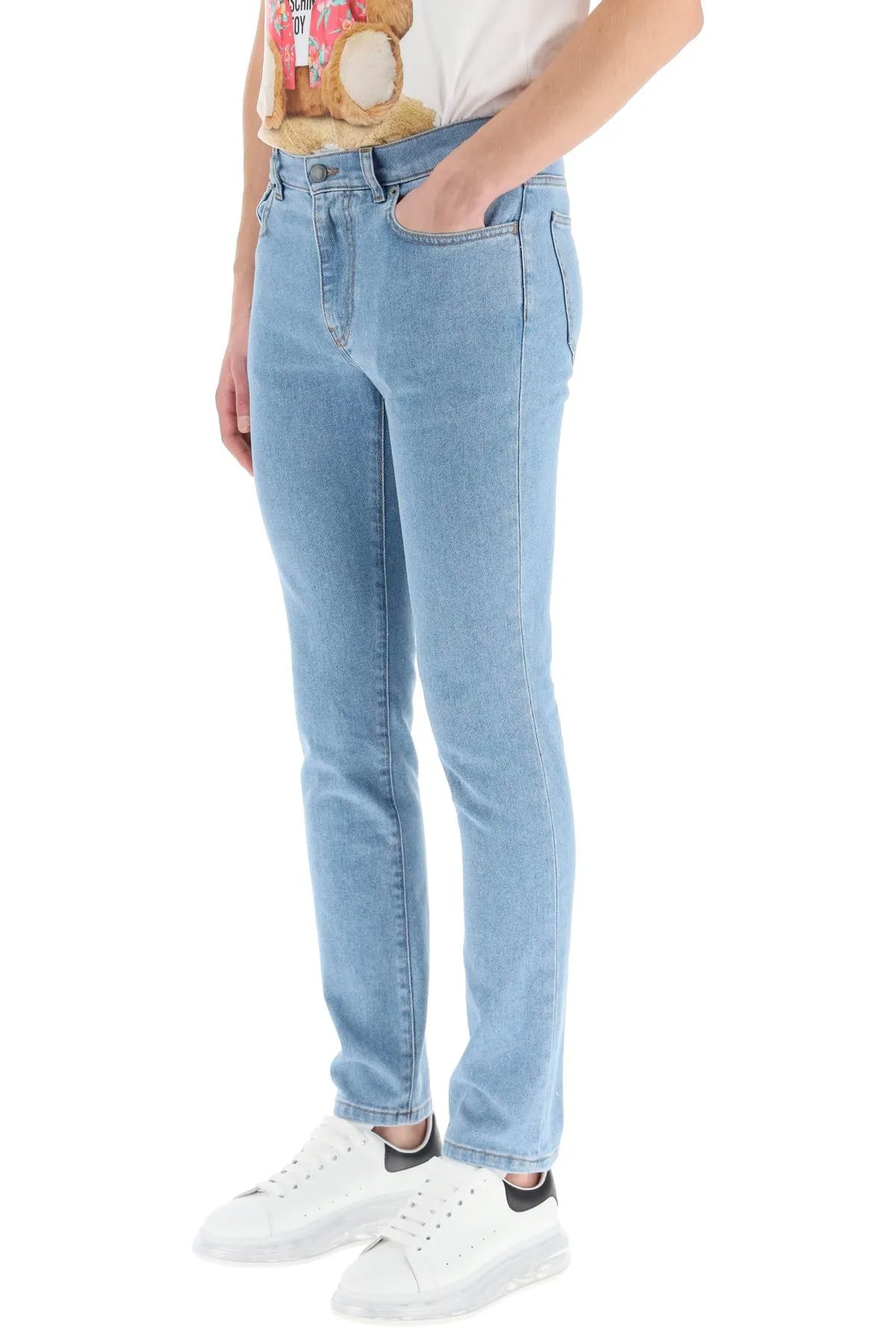 Moschino Mid-Waisted Slim Cut Jeans
