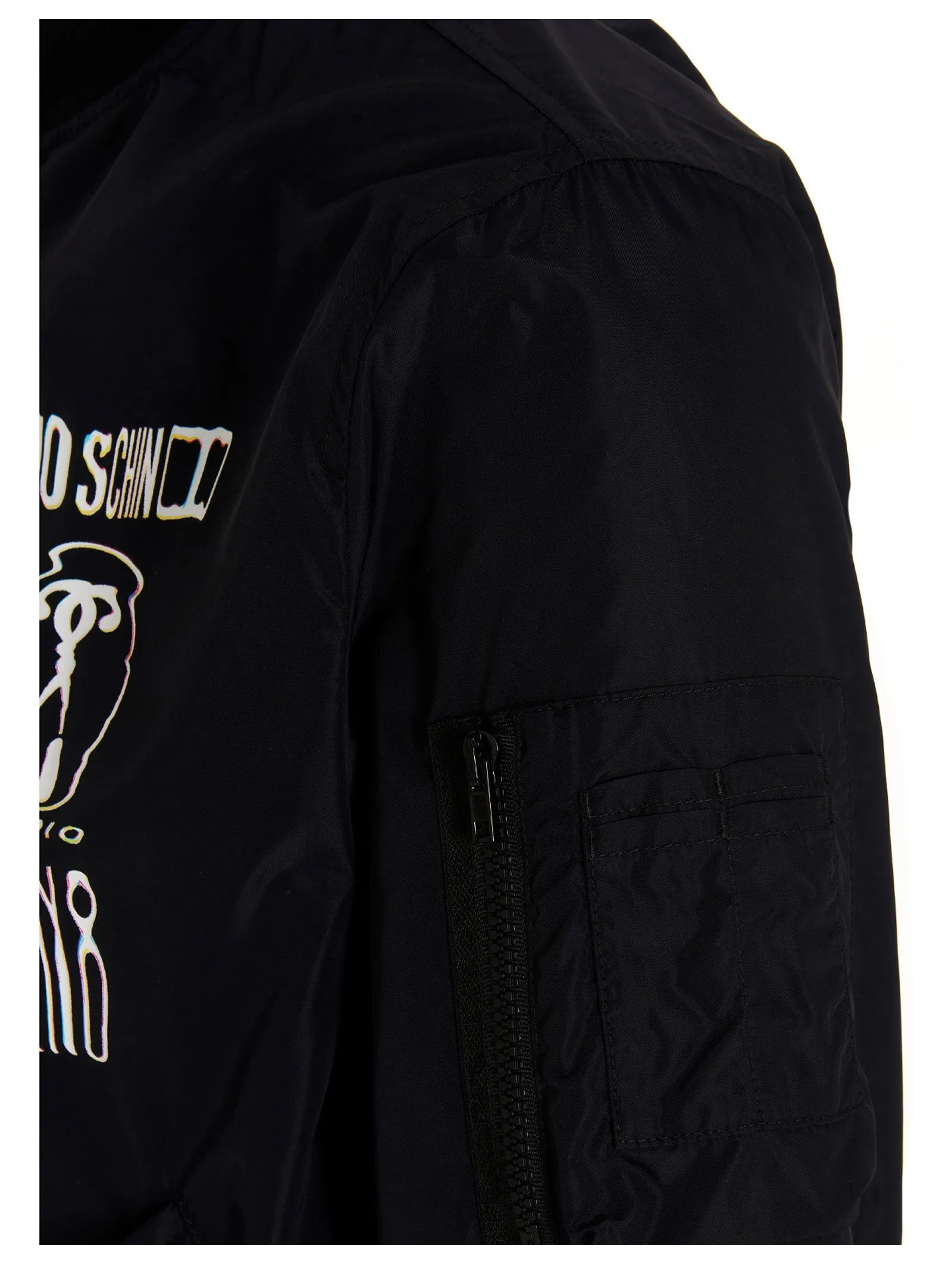 Moschino Optical Bomber Zip Jacket