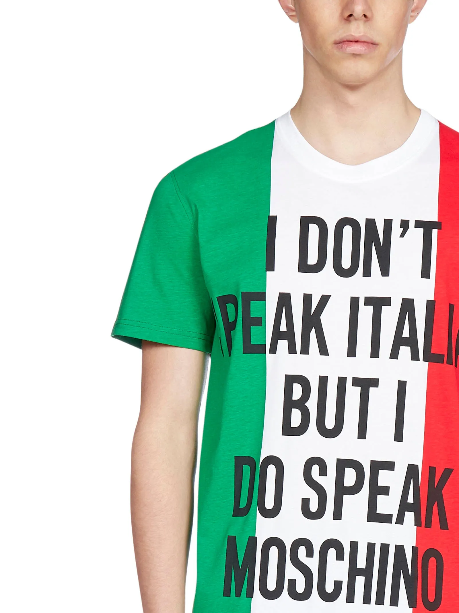 Moschino Slogan Printed Italian T-Shirt