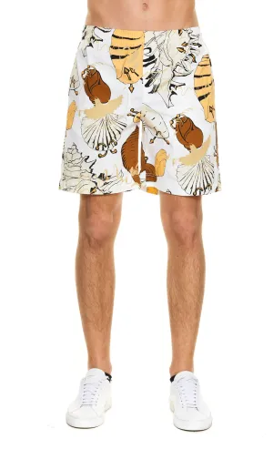 MSGM All-Over Printed Bermuda Shorts