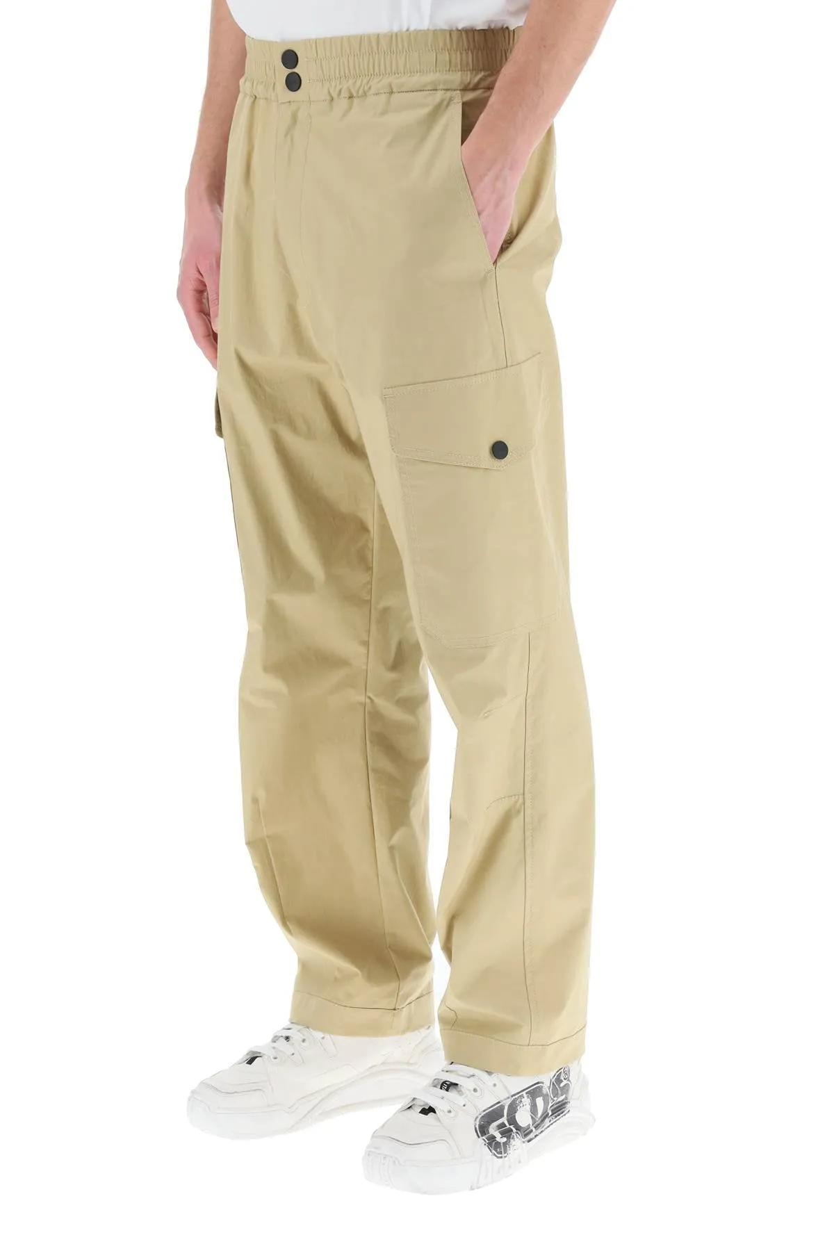 MSGM Buttoned Straight Leg Cargo Pants