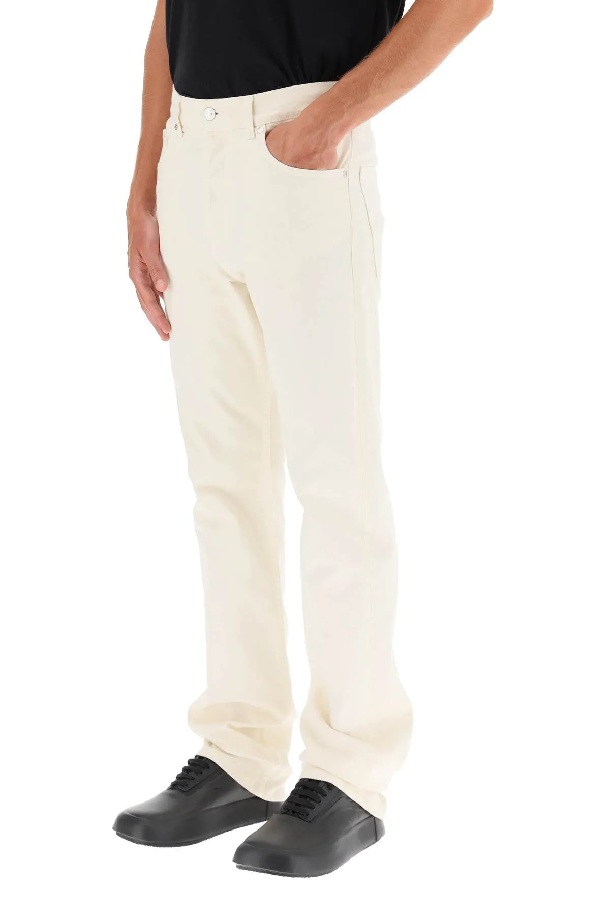 MSGM High Rise Straight-Leg Jeans