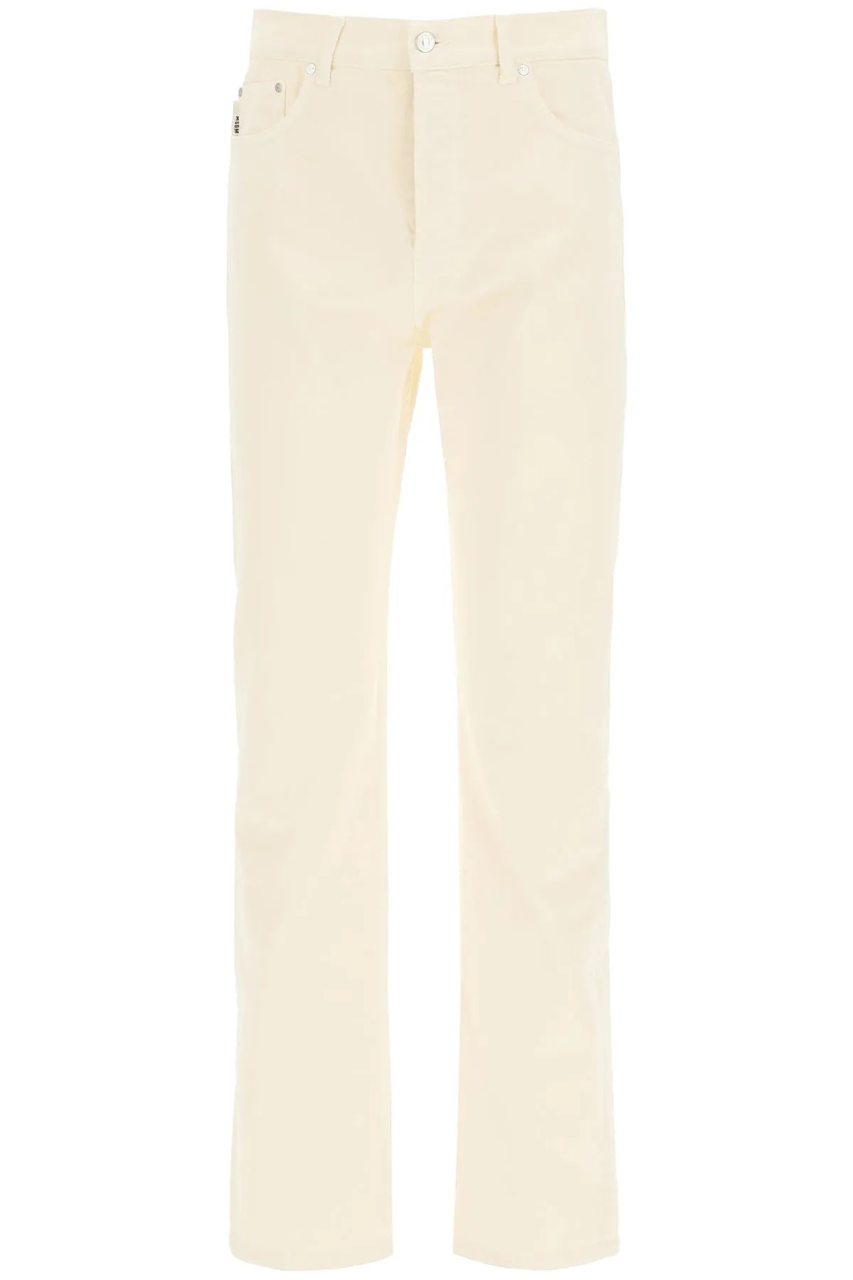 MSGM High Rise Straight-Leg Jeans