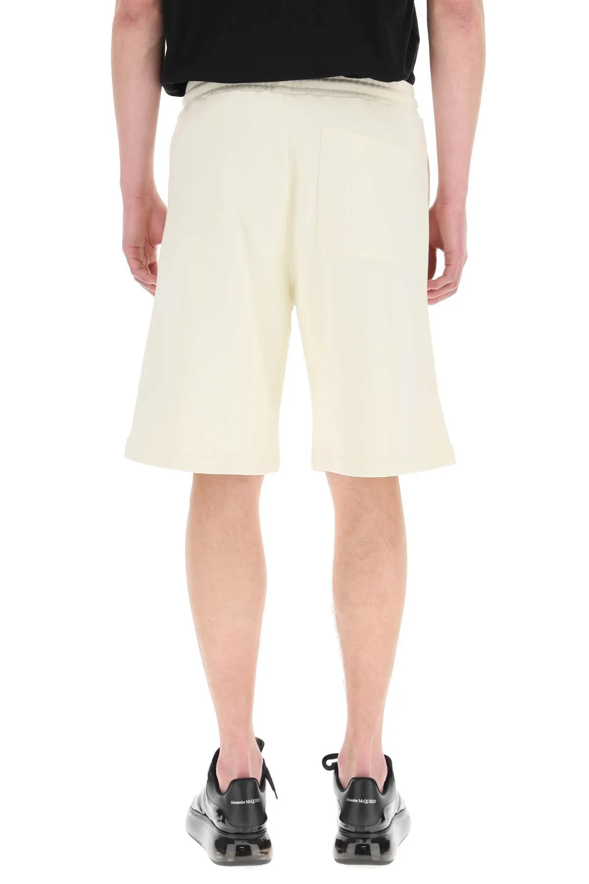 MSGM Logo Embossed Drawstring Track Shorts