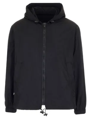 MSGM Logo Print Hooded Jacket