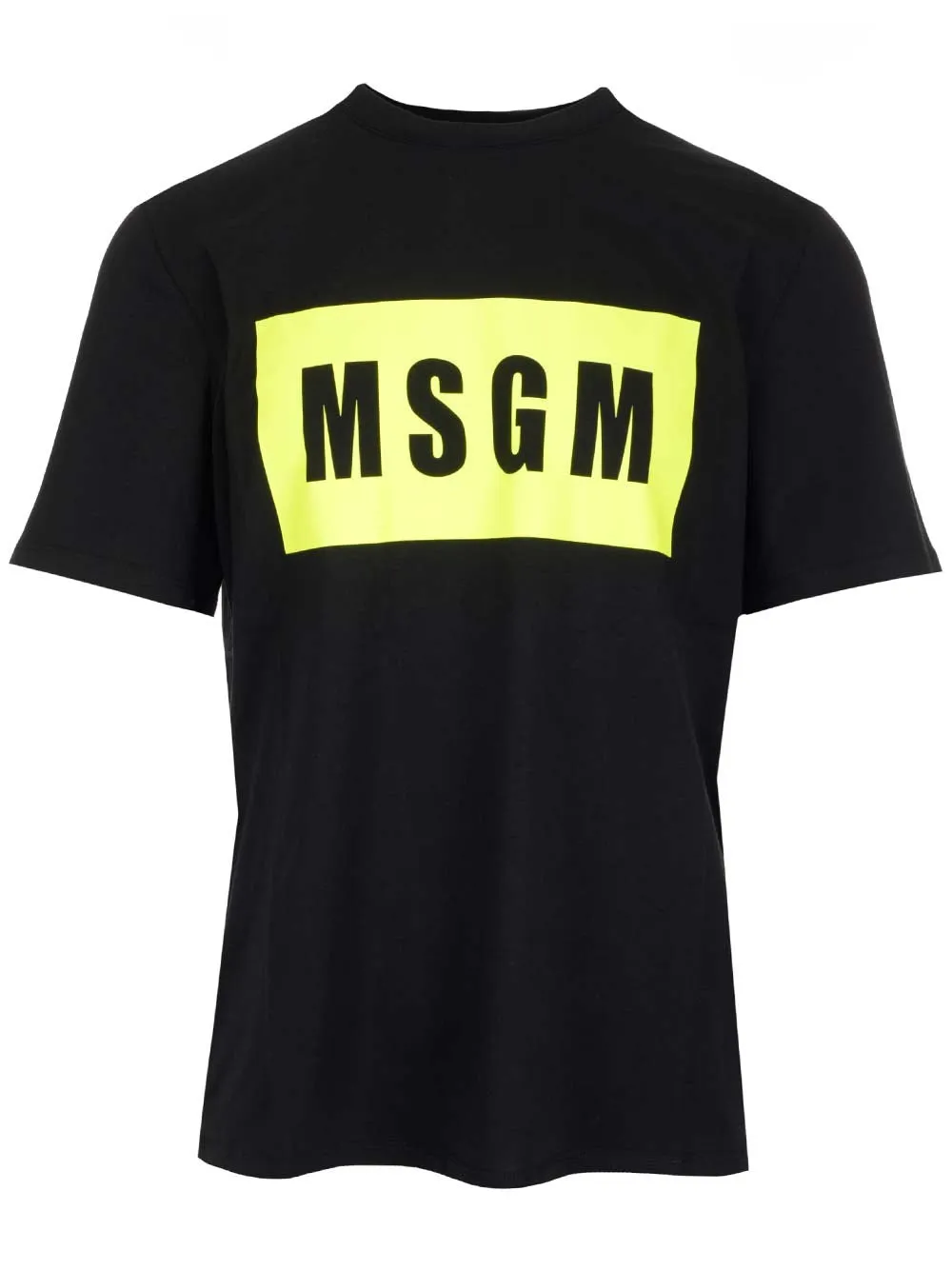 MSGM Logo Printed Crewneck T-Shirt