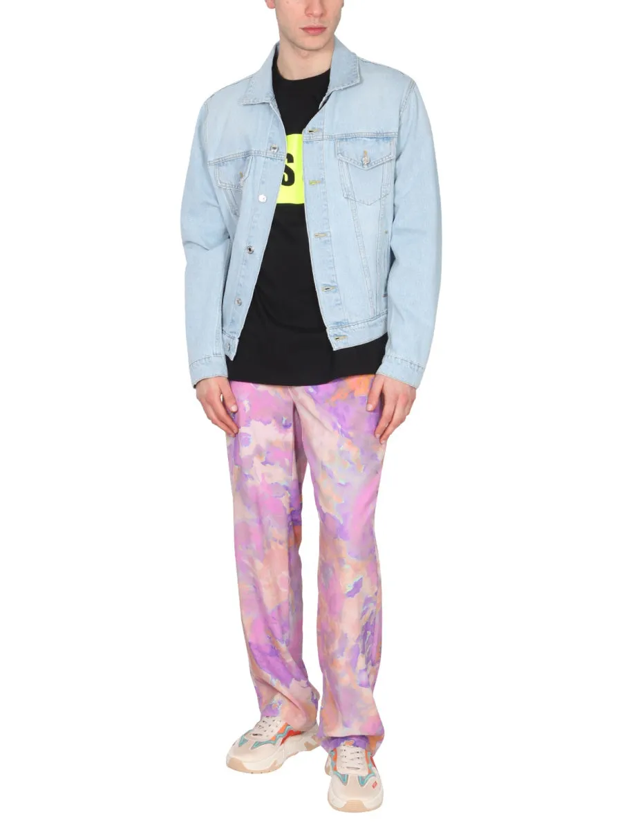 MSGM Logo Printed Crewneck T-Shirt