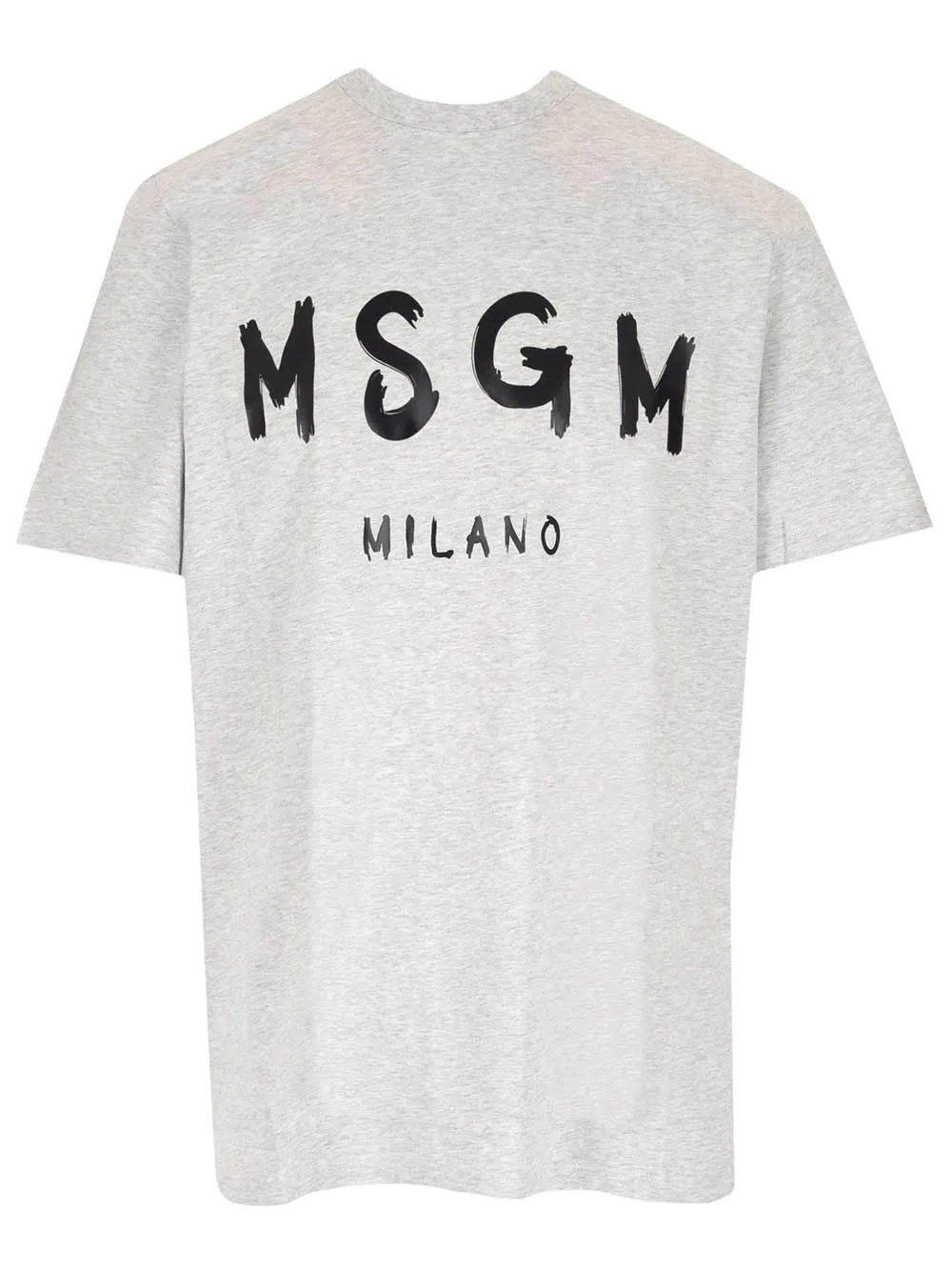 MSGM Logo Printed Crewneck T-Shirt