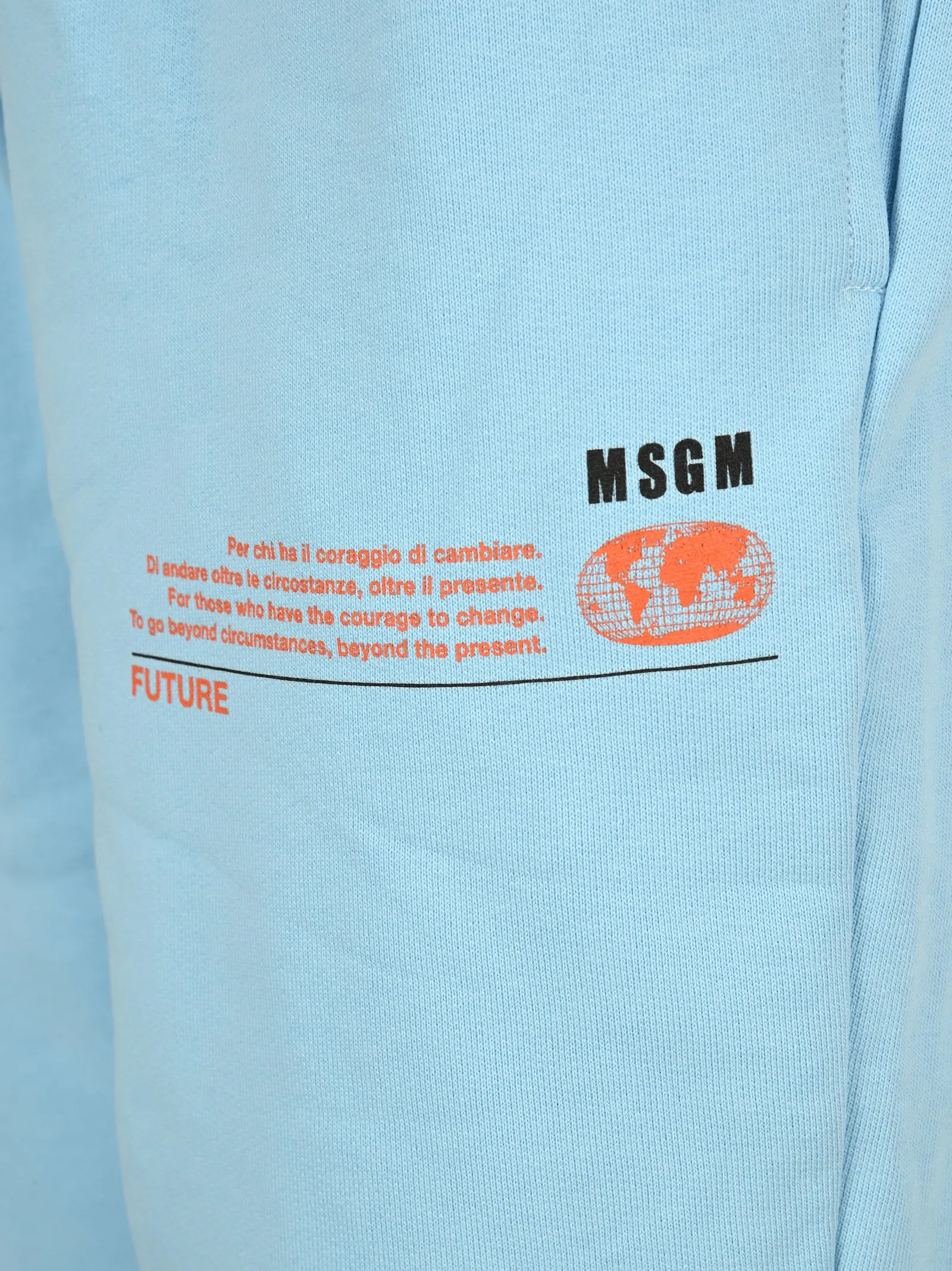 MSGM Logo Printed Drawstring Track Pants