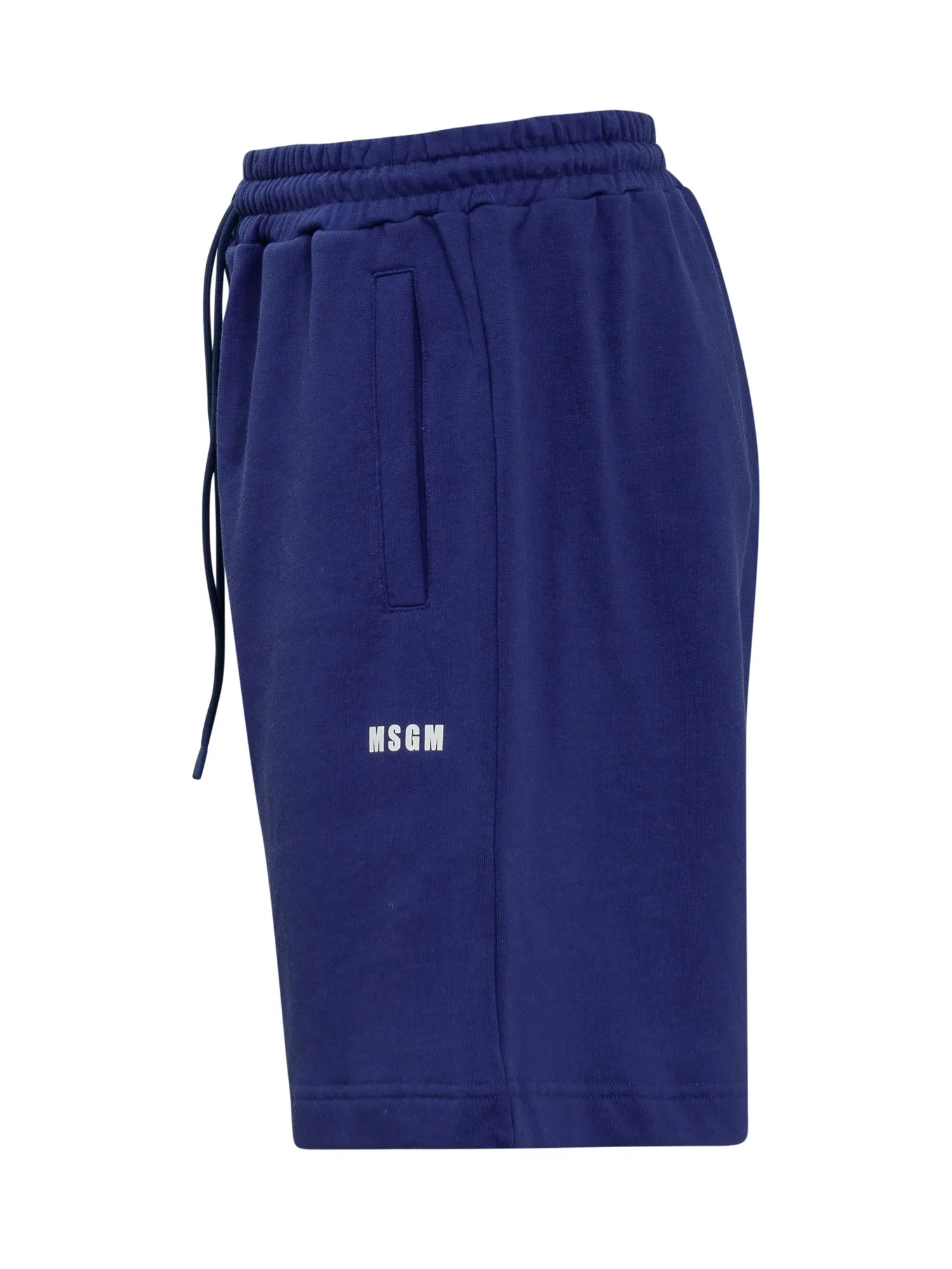 MSGM Logo Printed Drawstring Track Shorts