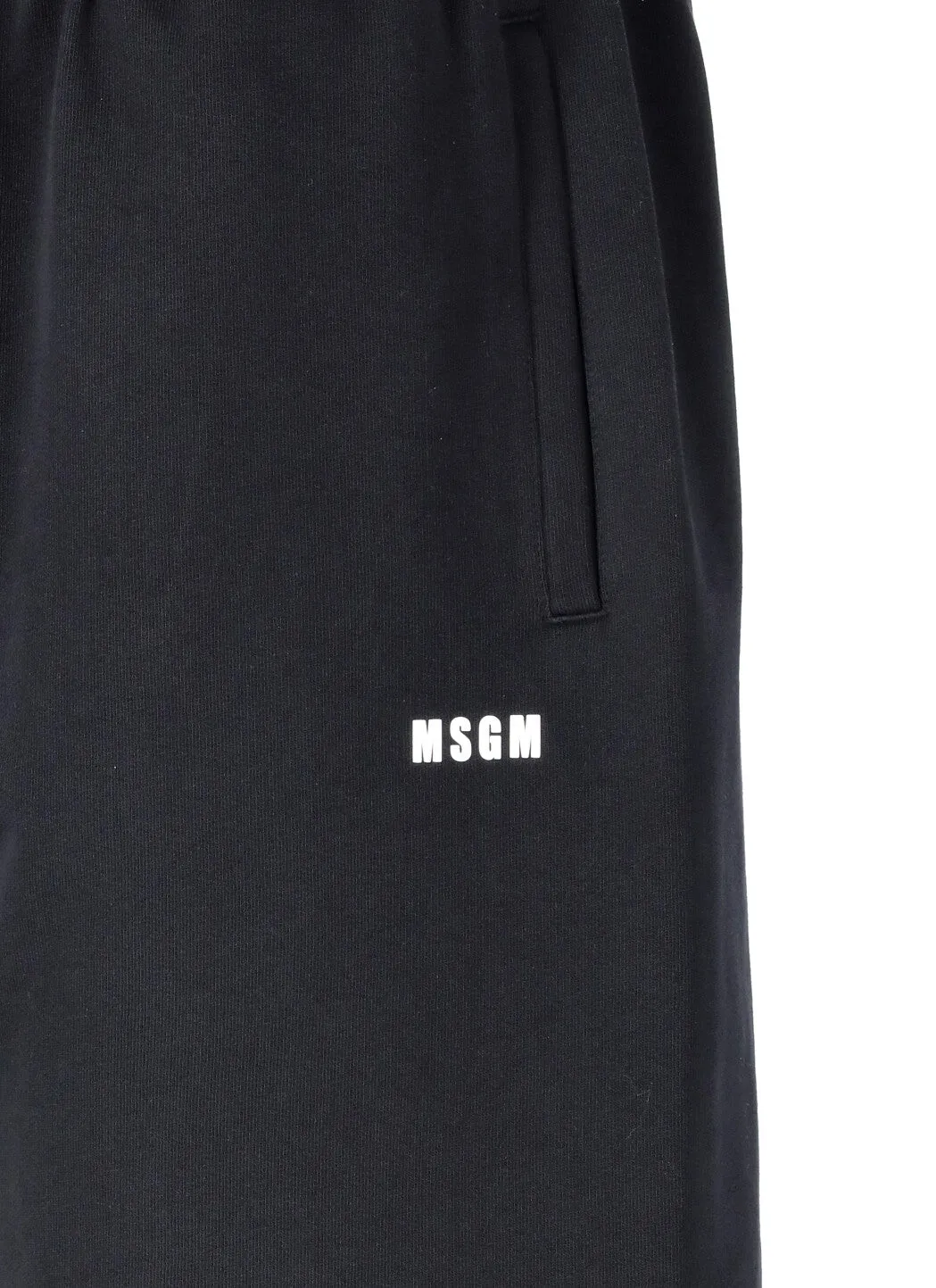MSGM Logo Printed Track Shorts