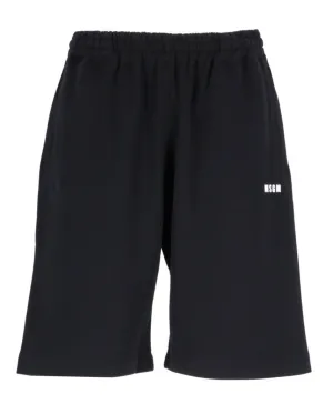 MSGM Logo Printed Track Shorts