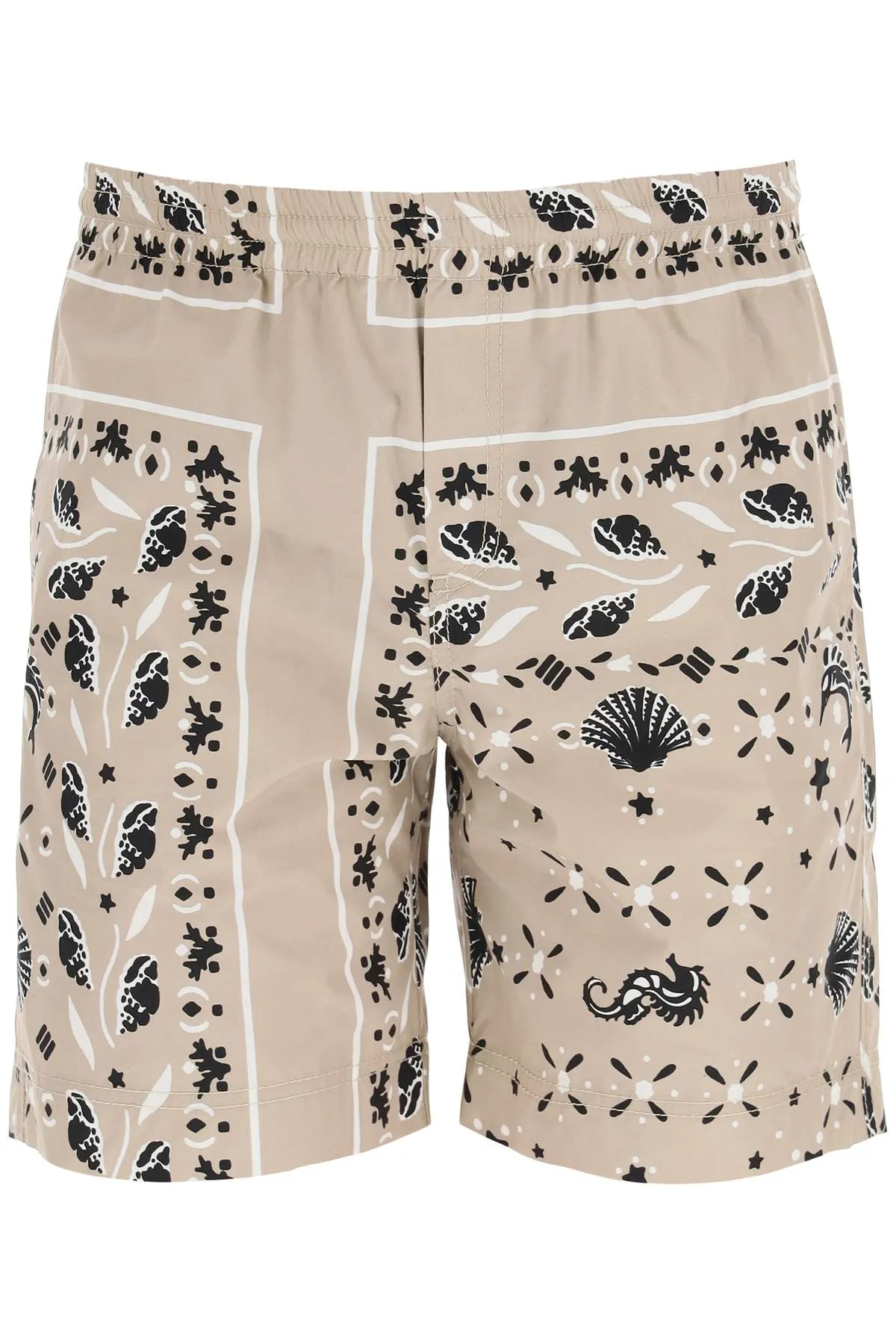 MSGM Paisley Printed Elasticated Waist Shorts