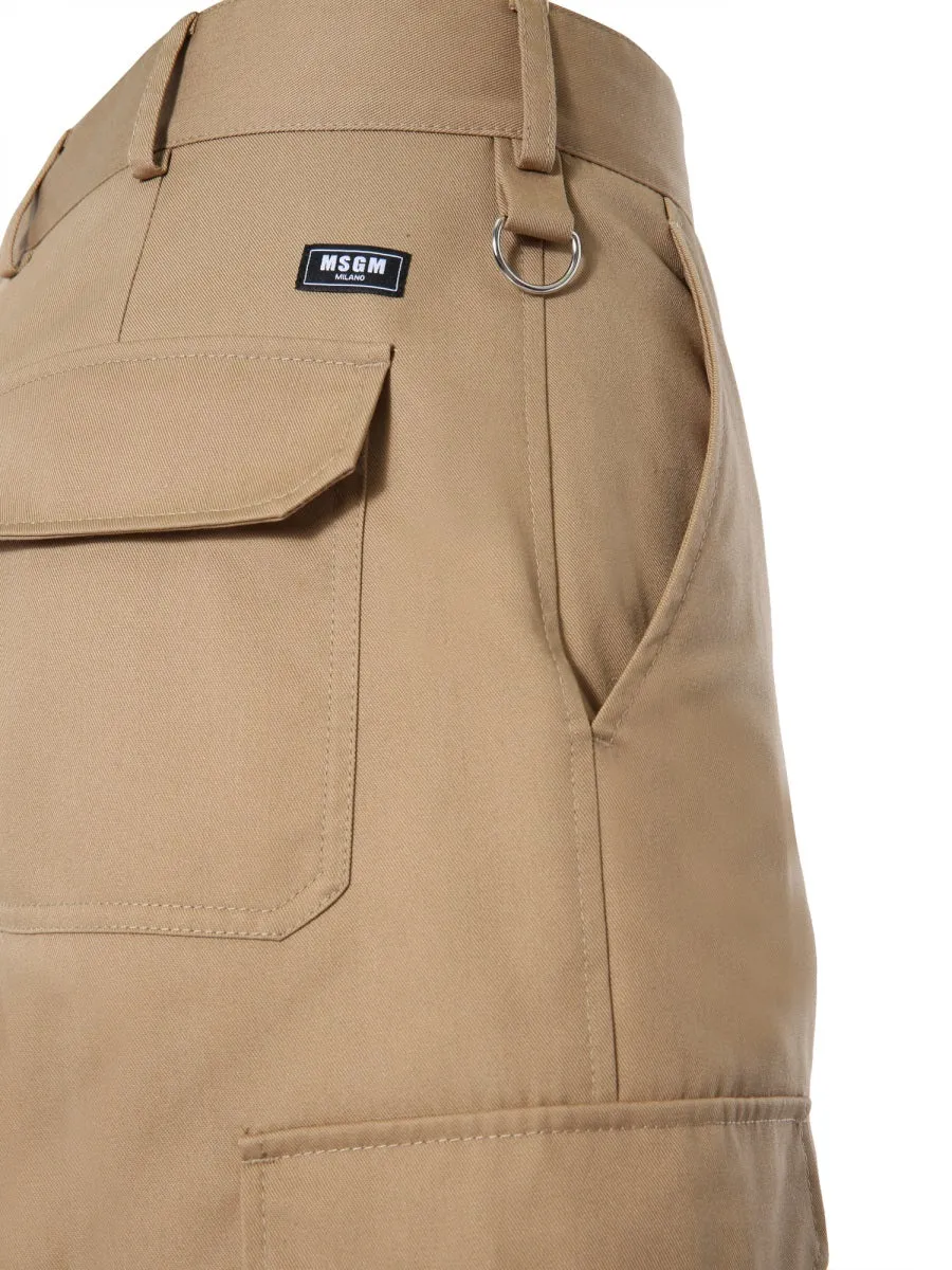 MSGM Side Pockets Cargo Shorts
