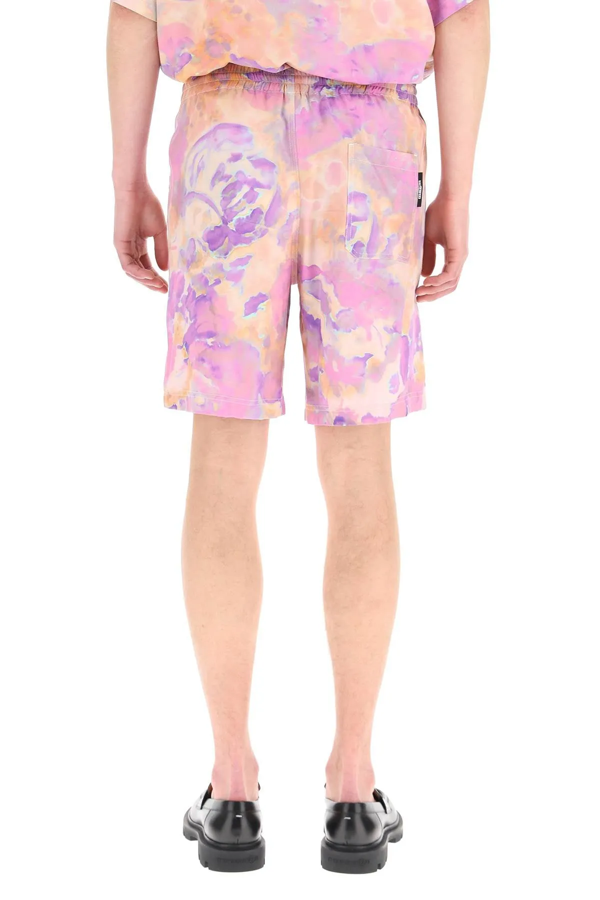 MSGM Tie Dyed Elastic Waist Shorts