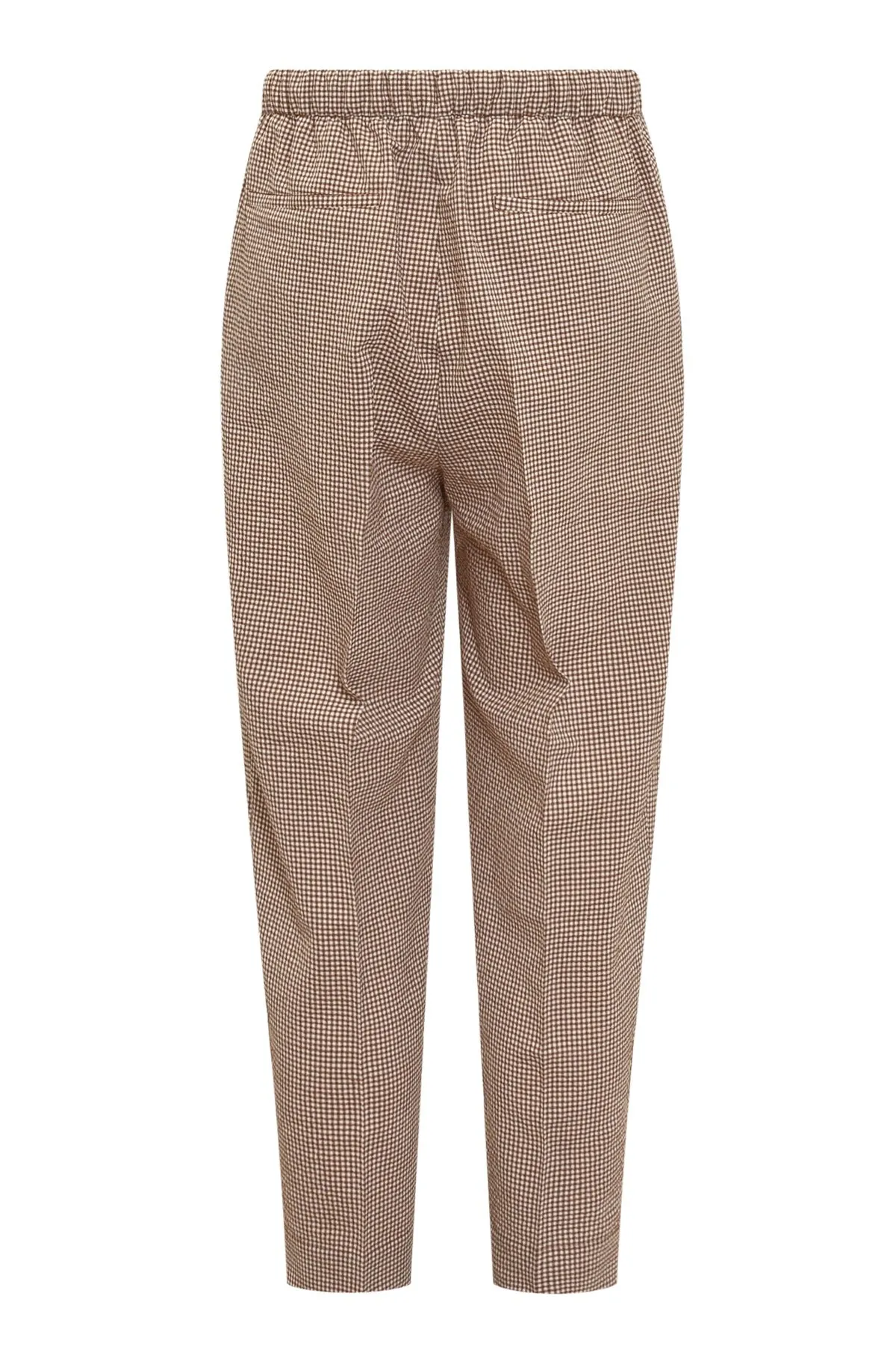 Nanushka Drawstring Check Pattern Straight Leg Pants