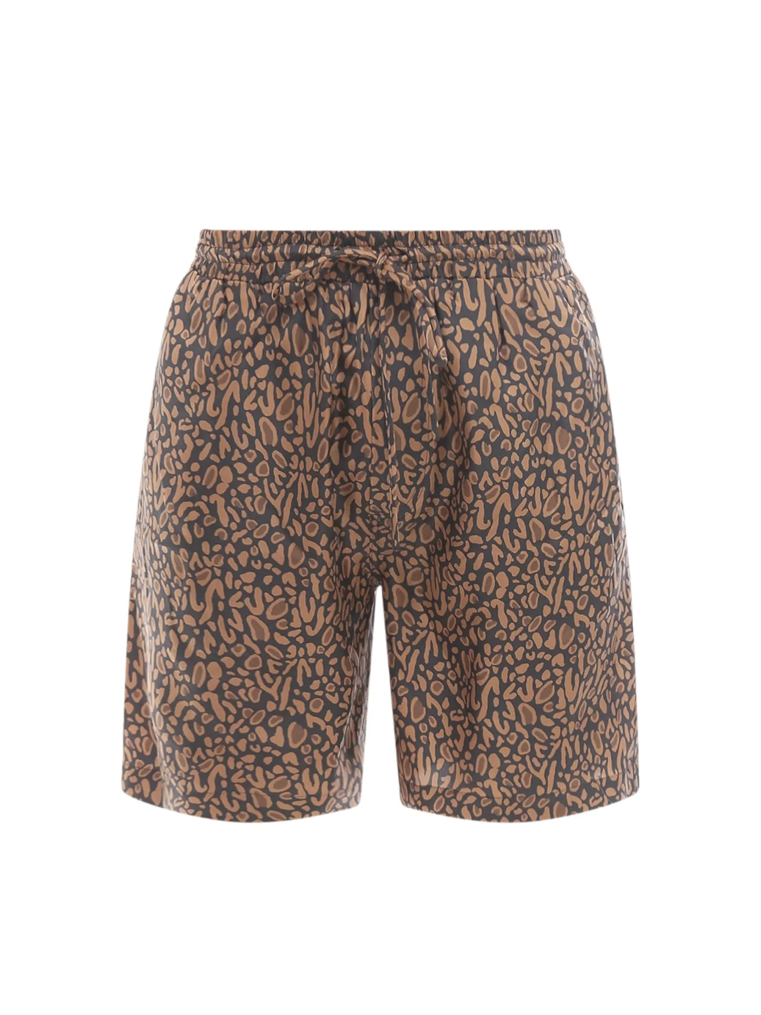 Nanushka Leopard Print Drawstring Shorts