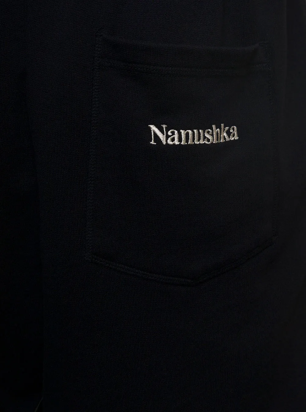 Nanushka Logo Embroidered Drawstring Bermuda Shorts