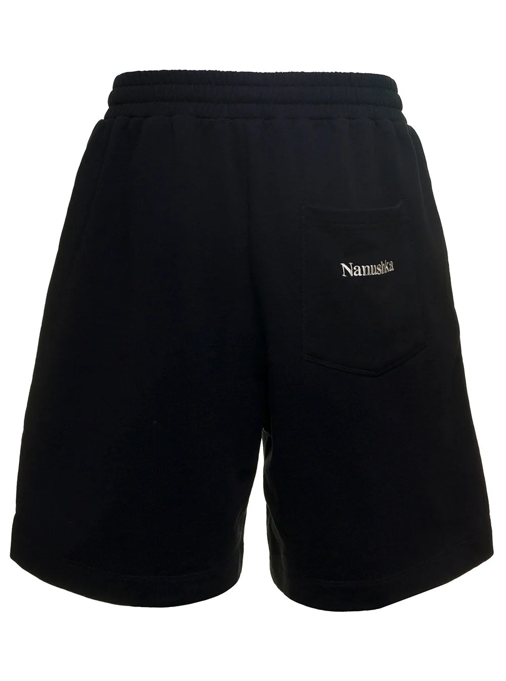 Nanushka Logo Embroidered Drawstring Bermuda Shorts