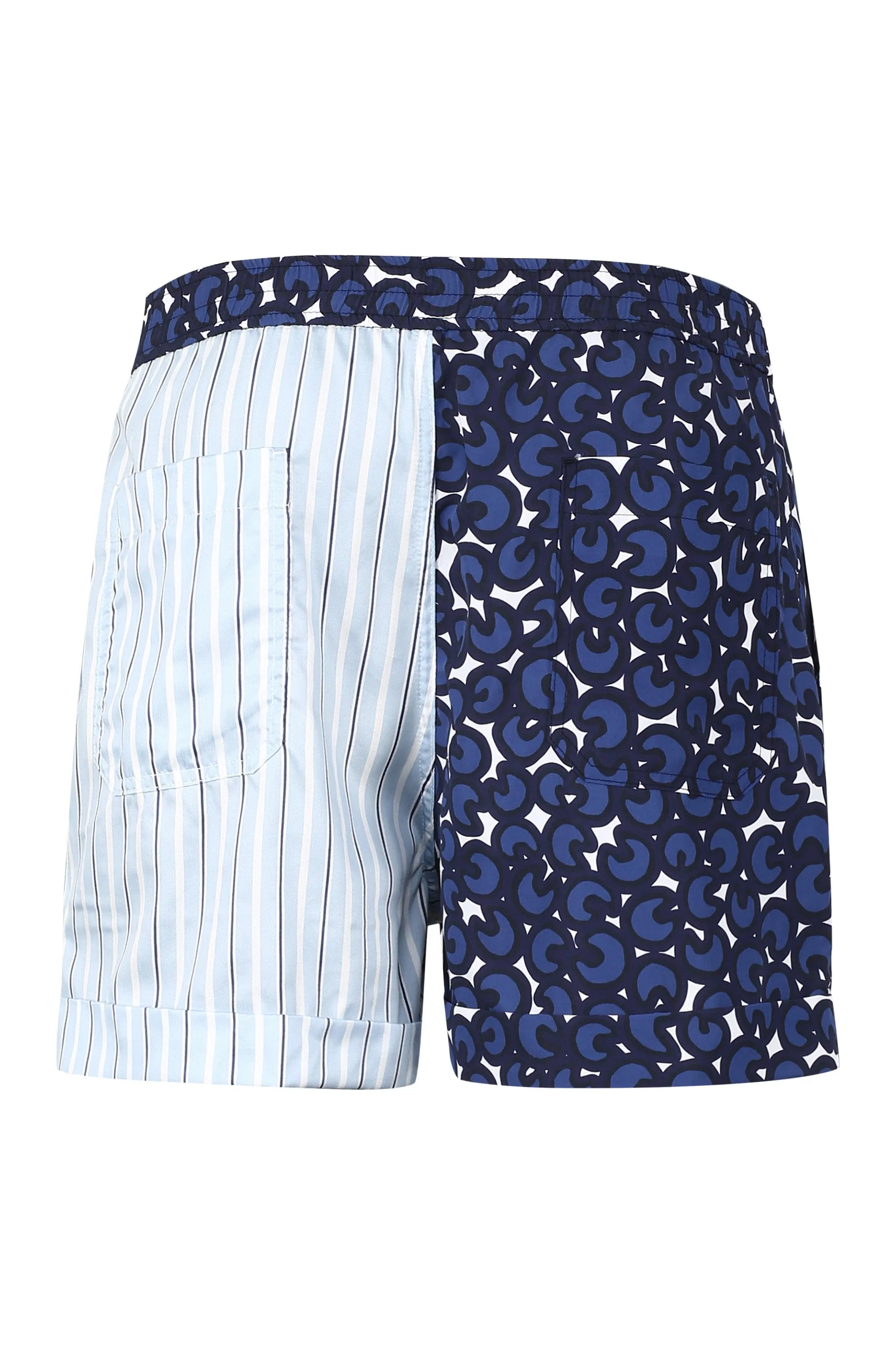 Neil Barrett Printed Panelled Shorts