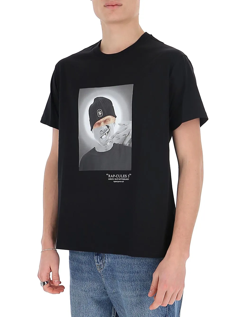 Neil Barrett Rap Cules 3 Print Crewneck T-Shirt