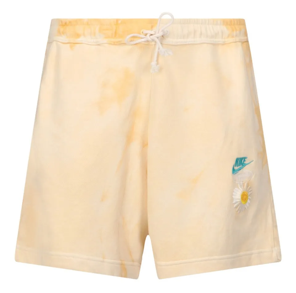 Nike Logo Embroidered Tie-Dyed Terry Shorts