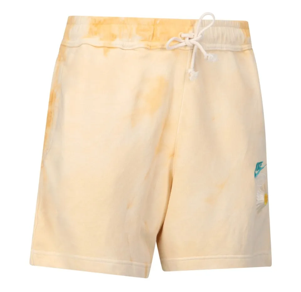 Nike Logo Embroidered Tie-Dyed Terry Shorts