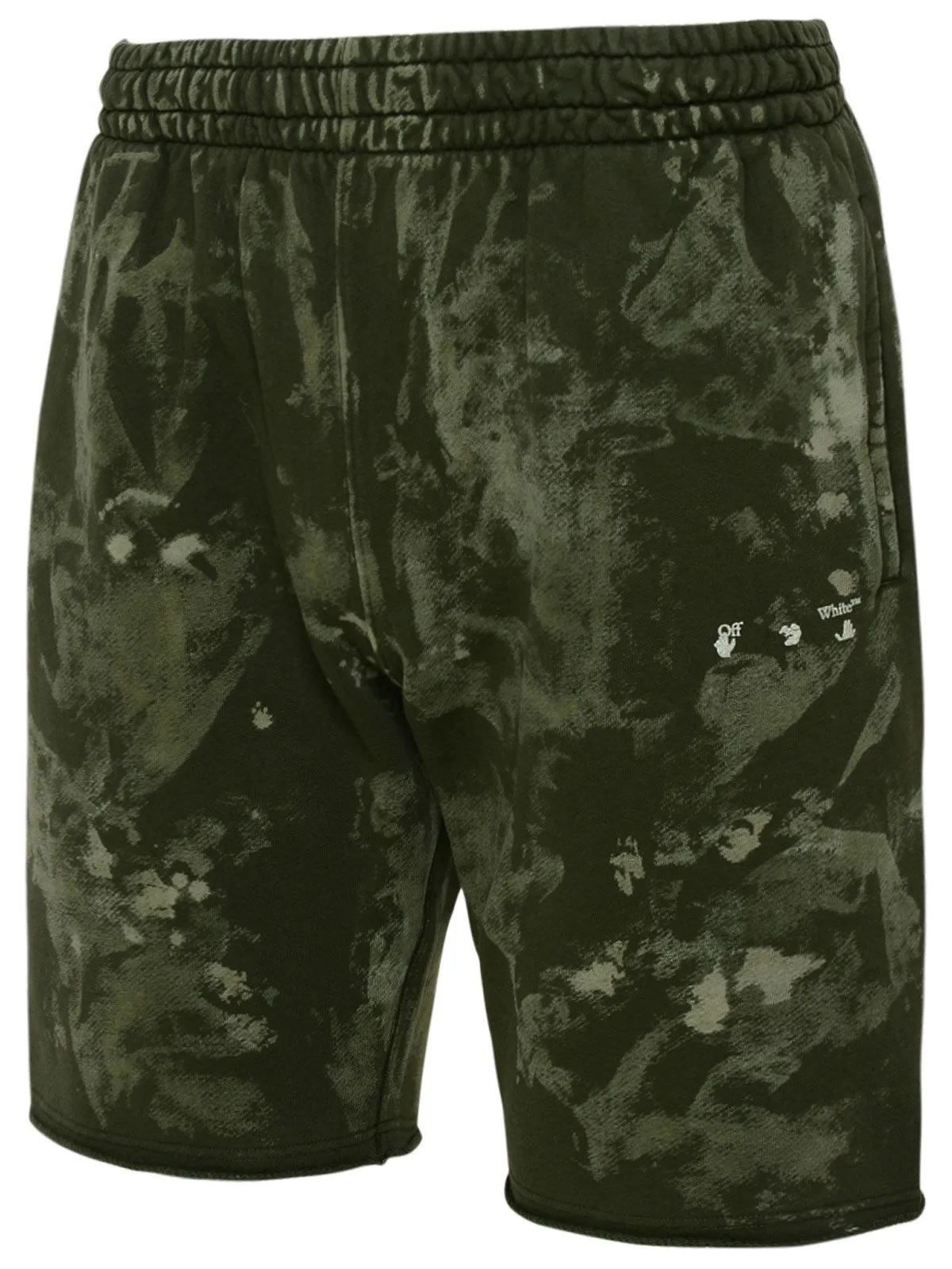 Off-White Bleach Effect Bermuda Shorts