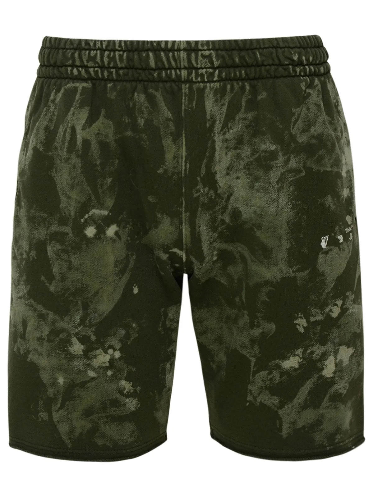 Off-White Bleach Effect Bermuda Shorts
