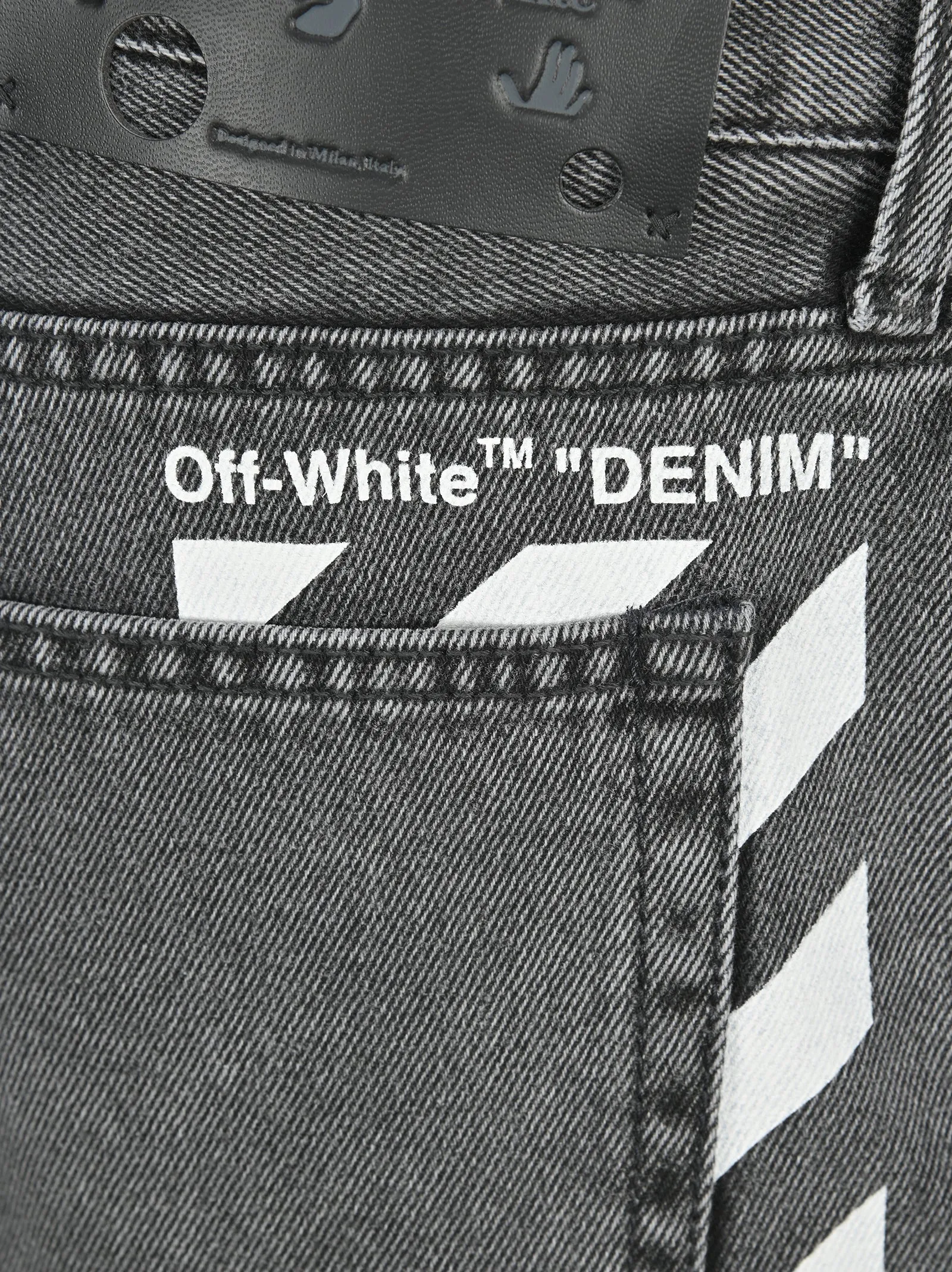 Off-White Diag Stripe Slim-Fit Jeans