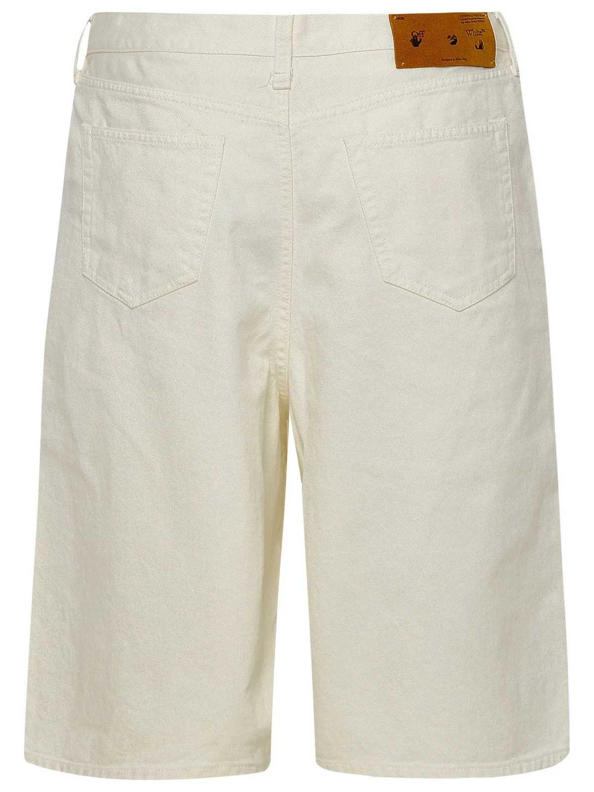Off-White Logo Patch Button Detailed Shorts