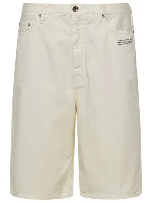 Off-White Logo Patch Button Detailed Shorts