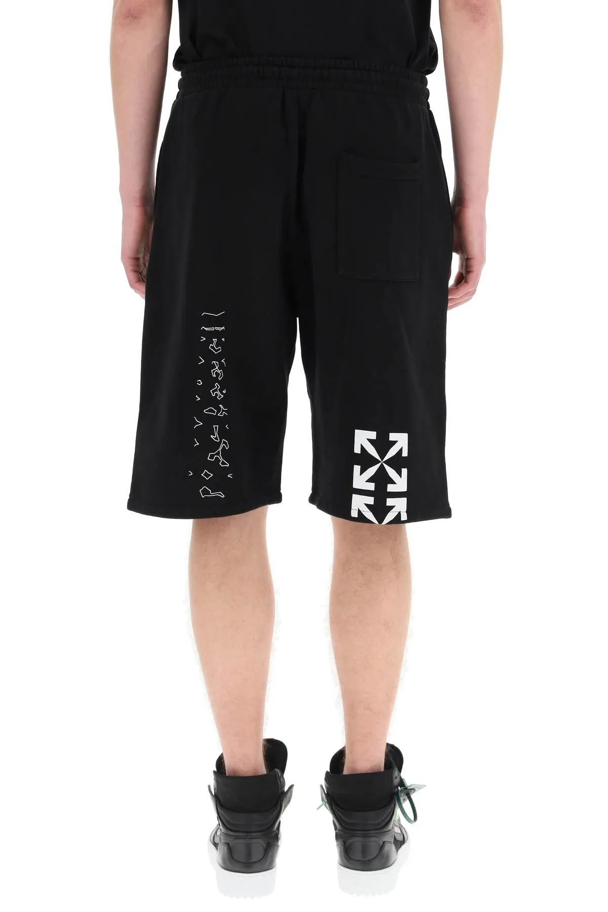 Off-White Logo Print Sweat Shorts