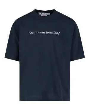 Off-White Logo Printed Crewneck T-shirt