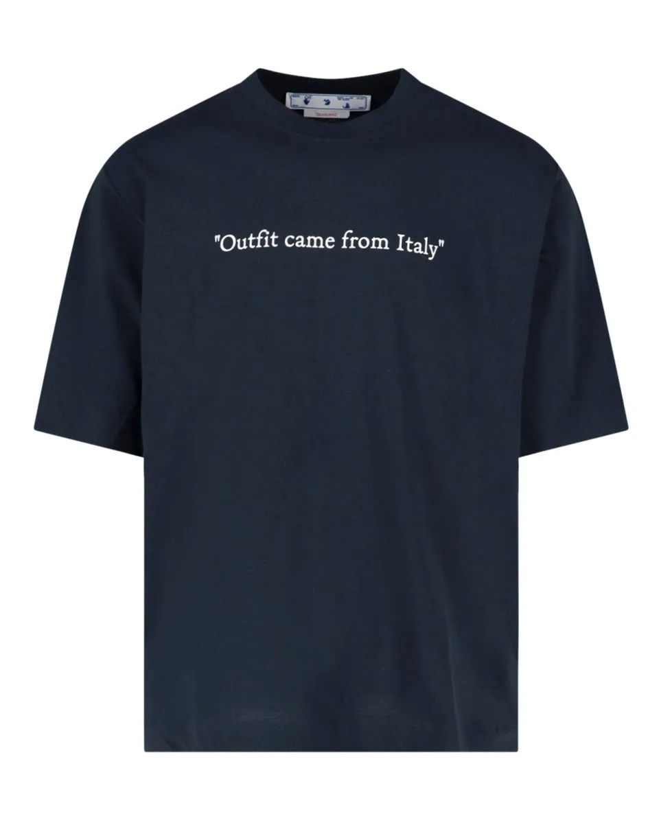 Off-White Logo Printed Crewneck T-shirt