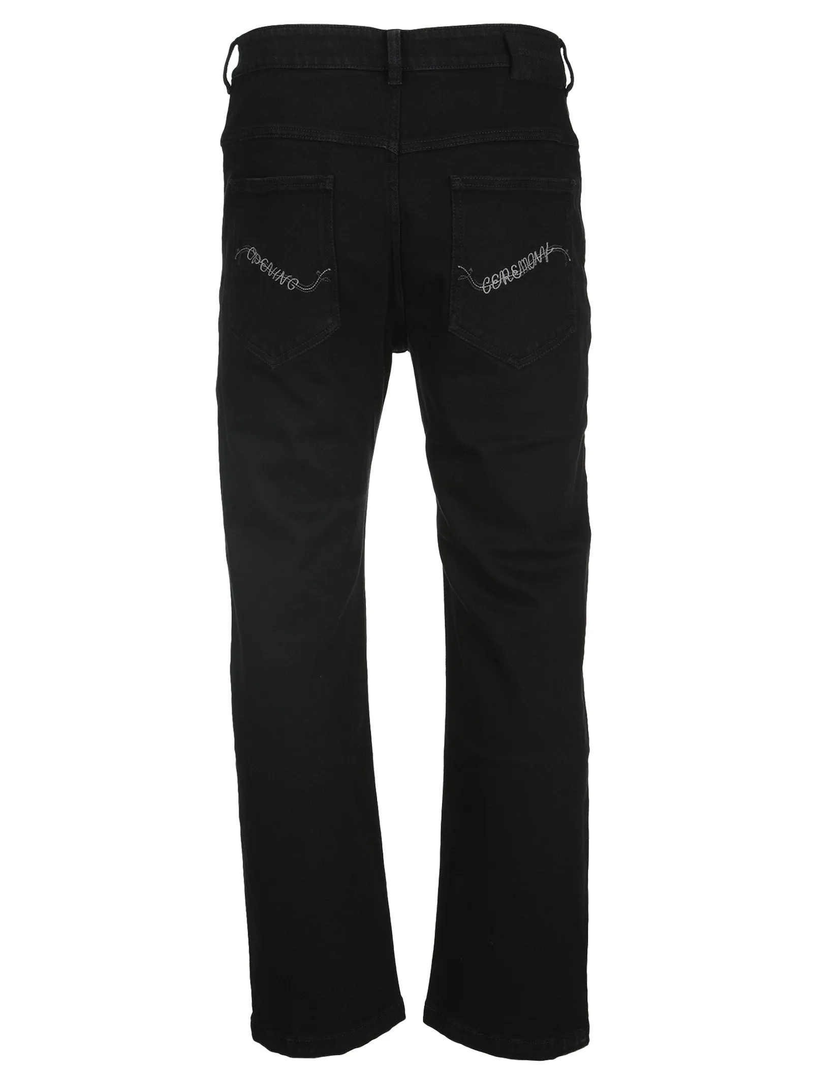 Opening Ceremony Logo Embroidered Straight-Leg Jeans