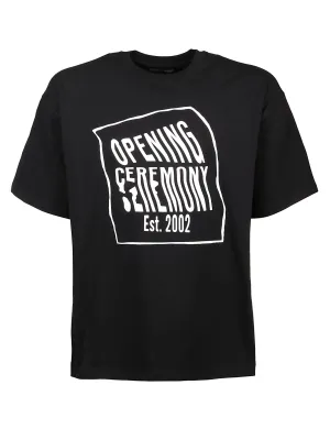 Opening Ceremony Warped Logo Printed T-Shirt