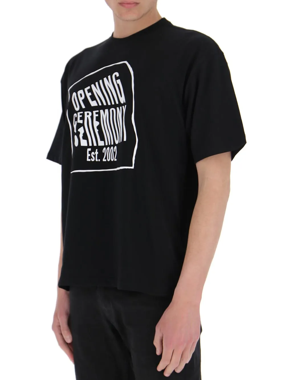 Opening Ceremony Warped Logo Printed T-Shirt