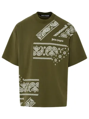 Palm Angels Bandana Print Crewneck T-Shirt