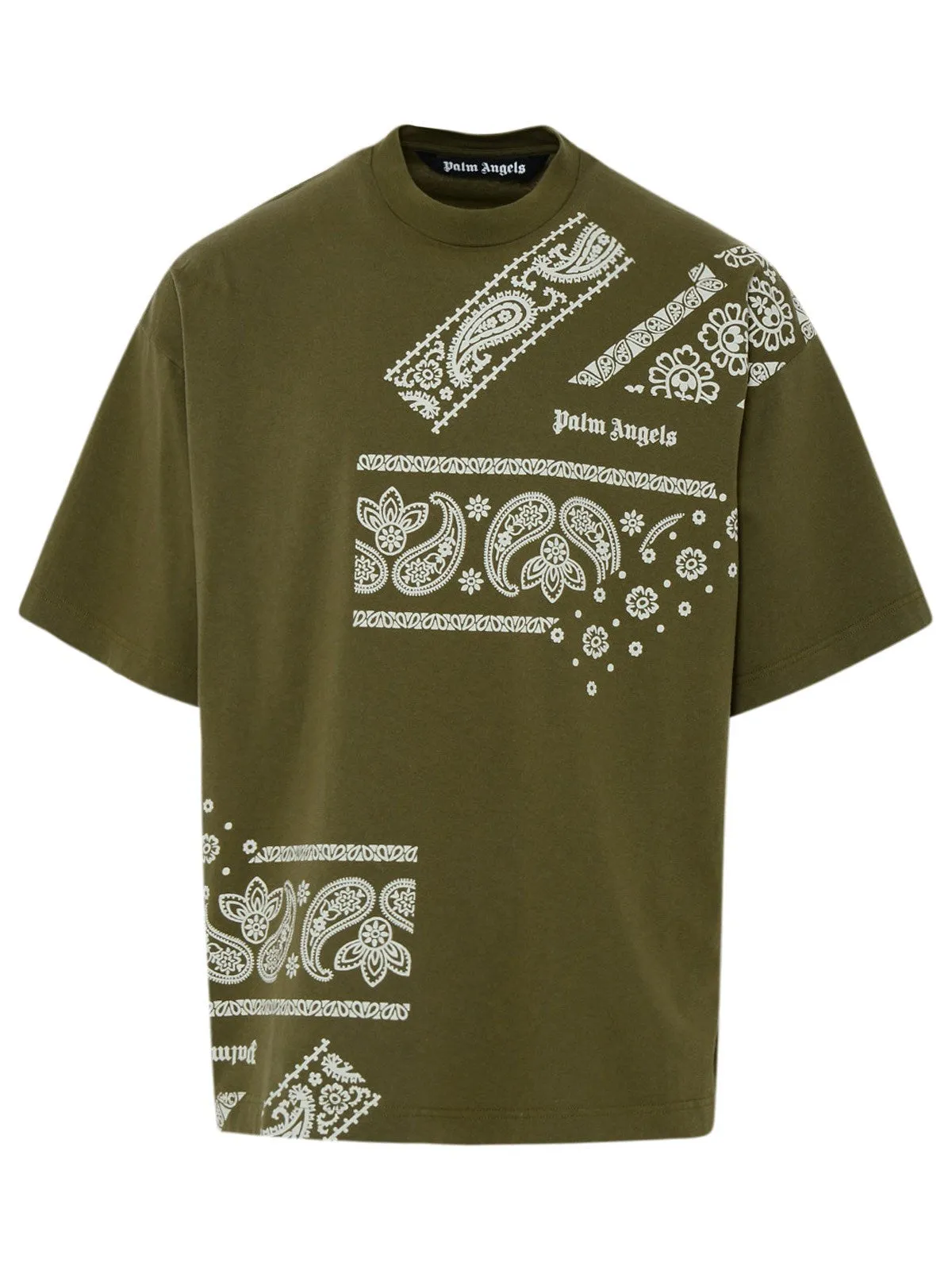 Palm Angels Bandana Print Crewneck T-Shirt